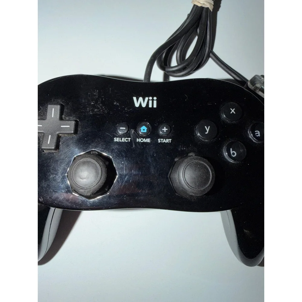 Nintendo Wii Classic Controller Pro Black RVL-005 -02 Gamepad for Wii Wii U work